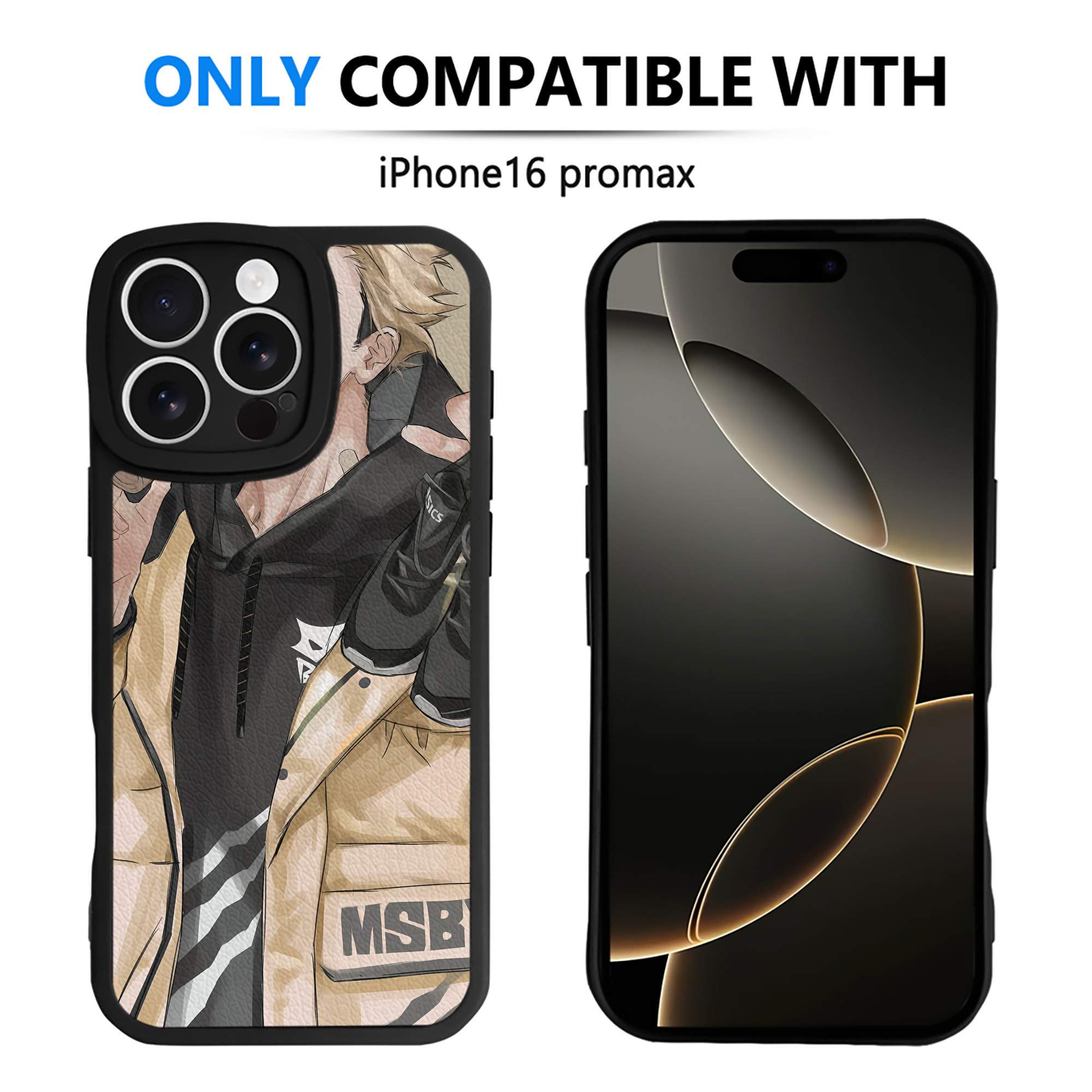（画像用） ハイキュー!! Haikyu!! 【iPhone 16シリーズ対応】シリコンスマホケース（レザー調） 材質：シリコン